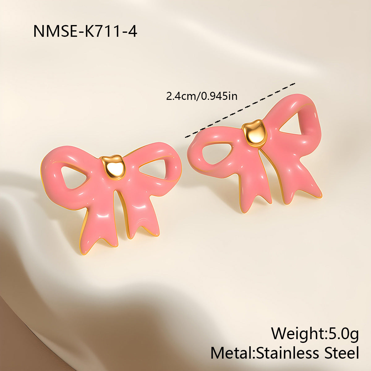 Bowknot Color Necklace Sweet Accessory