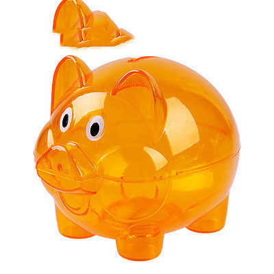 Piggy Cartoon Girl Piggy Bank Transparent Piggy Bank
