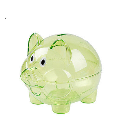 Piggy Cartoon Girl Piggy Bank Transparent Piggy Bank