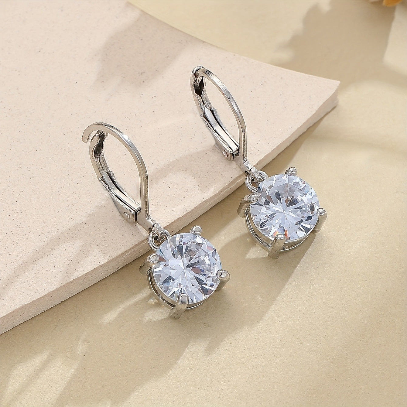 Zircon Jewelry High-end Versatile Simple Earrings
