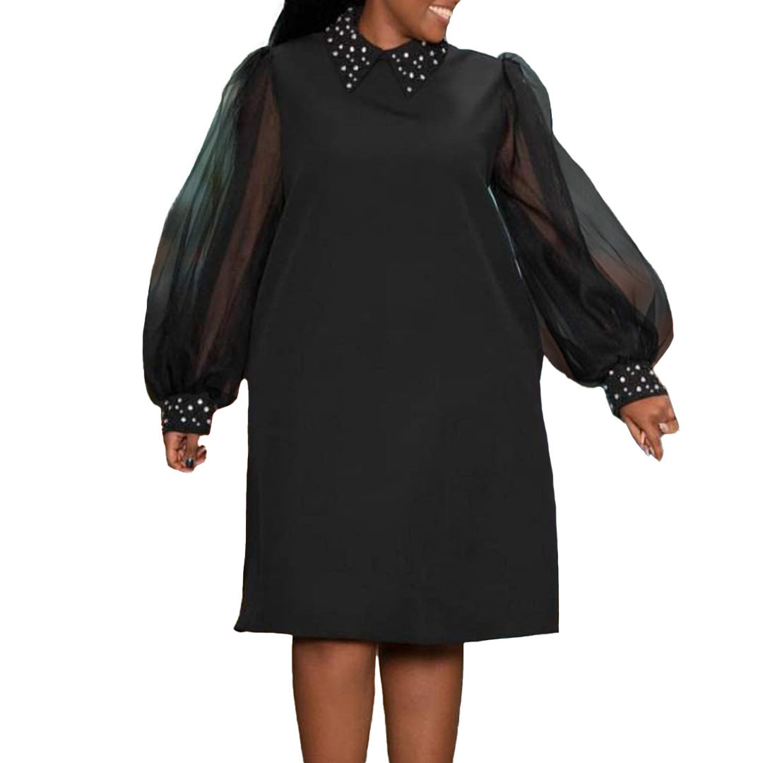 Beaded Elegant African Plus Size Dress