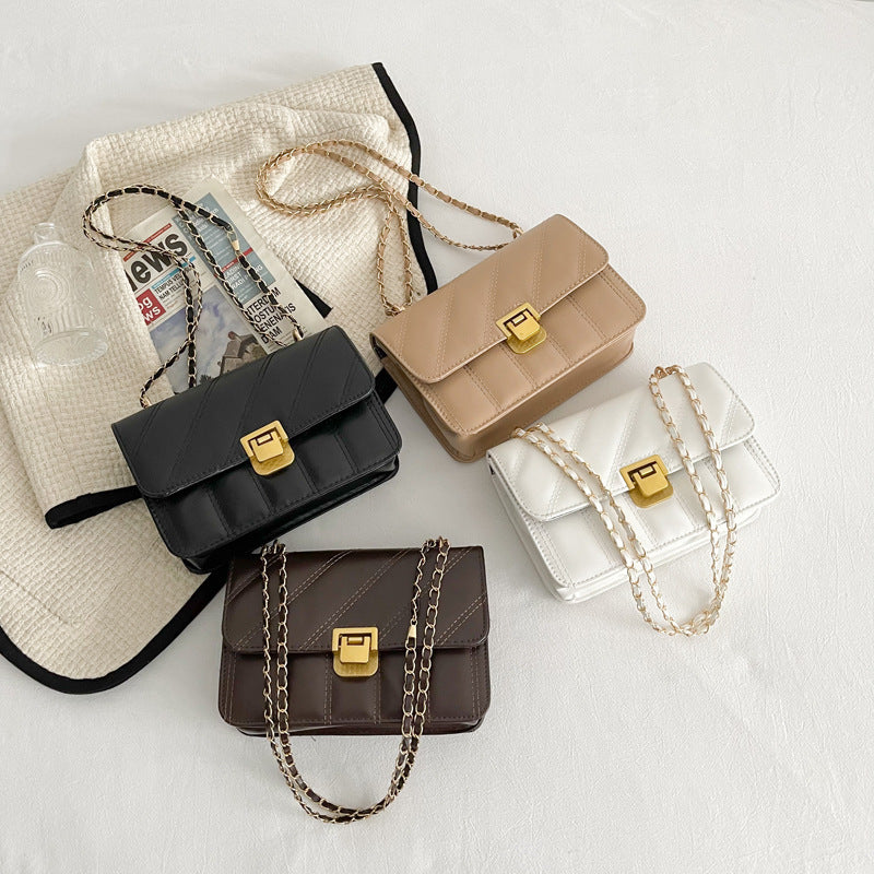 Niche Texture Western Style Shoulder Messenger Bag Small Square Bag