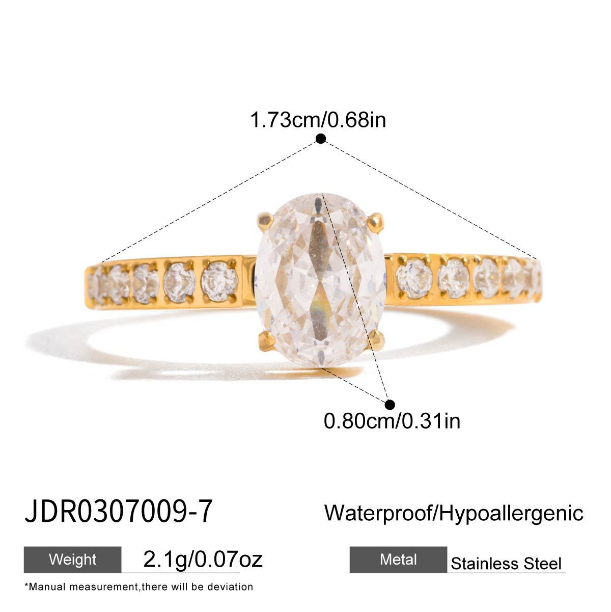 Ring Does Not Fade Ornament Female Niche High-grade Jewelry