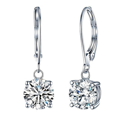 Zircon Jewelry High-end Versatile Simple Earrings