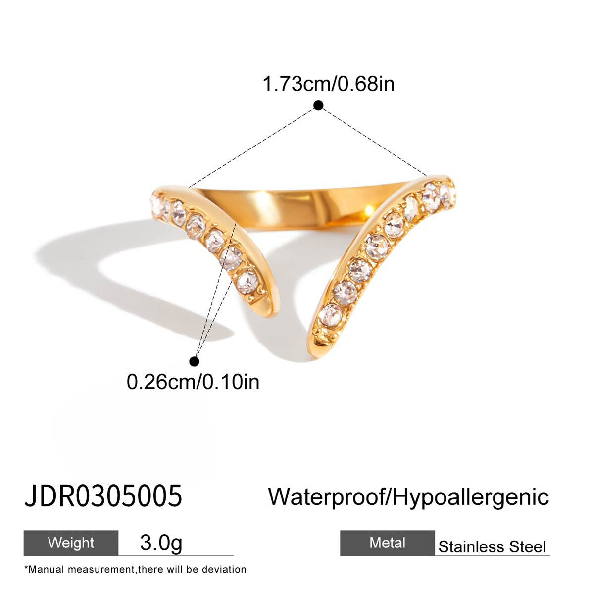 Ring Does Not Fade Ornament Female Niche High-grade Jewelry