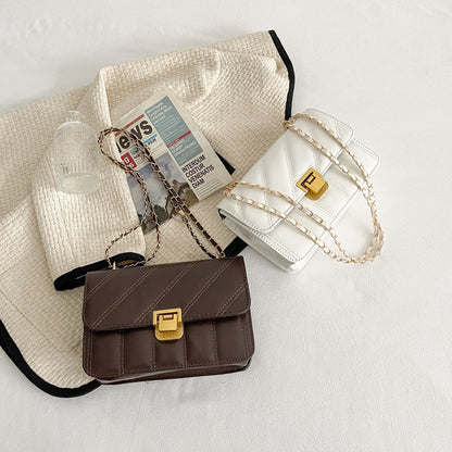 Niche Texture Western Style Shoulder Messenger Bag Small Square Bag